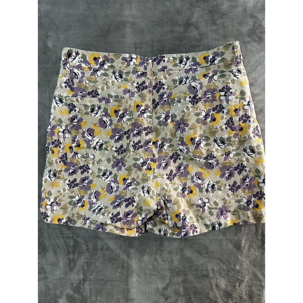 Gloria Vanderbilt Shorts Amanda Floral Stonewood  Jean Sz 14